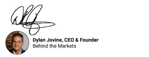 Dylan Jovine signature — Dylan Jovine, CEO & Founder, Behind the Markets